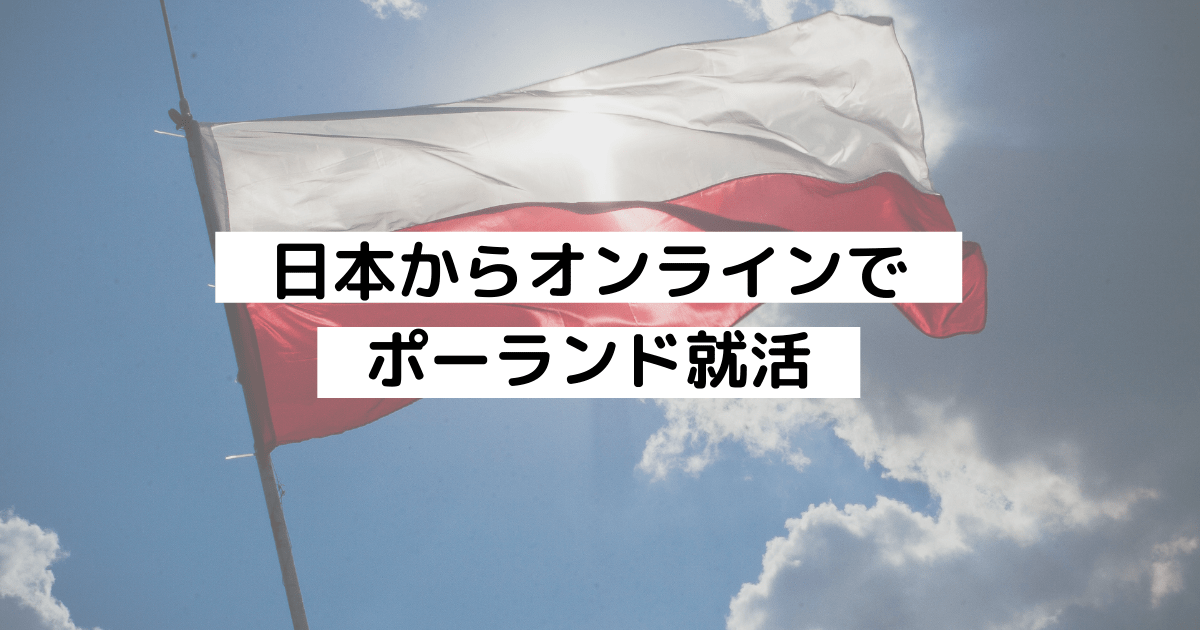 近況報告 日本からオンラインでポーランド就活 サクライパンダのブログ